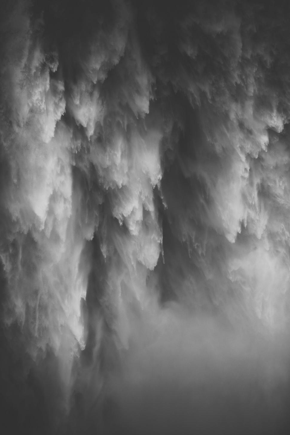 Free Image of Giant Cloud Formation in Black and White 