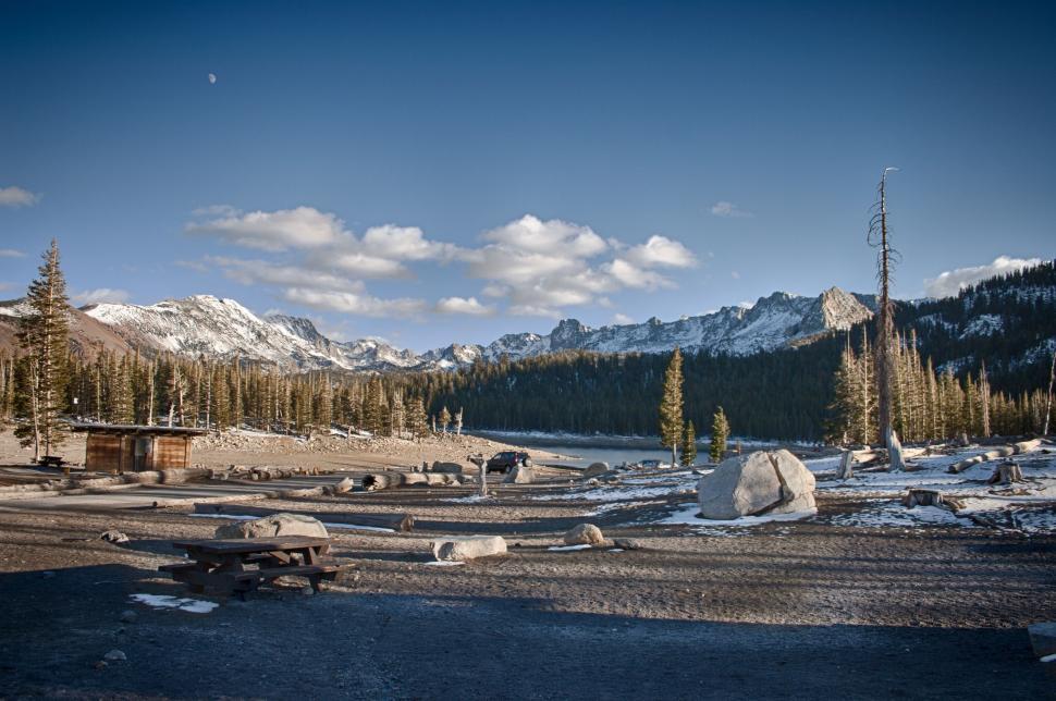 Free Image of Snowy Mountain Range in Winter 