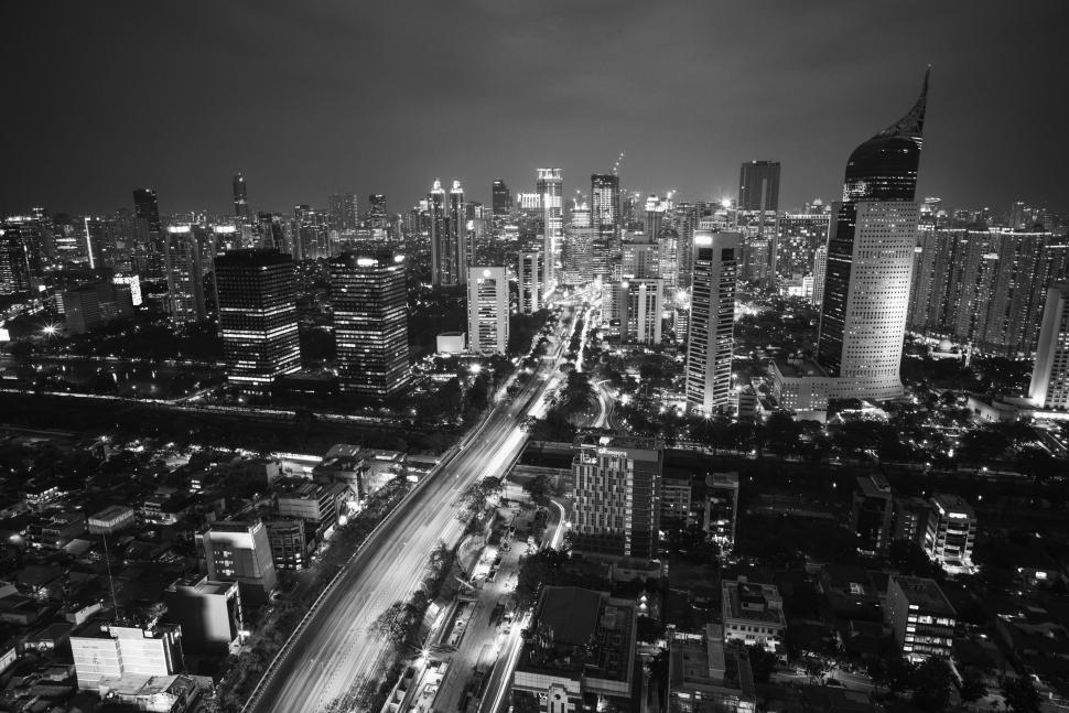 Free Image of Night View of Urban Cityscape 
