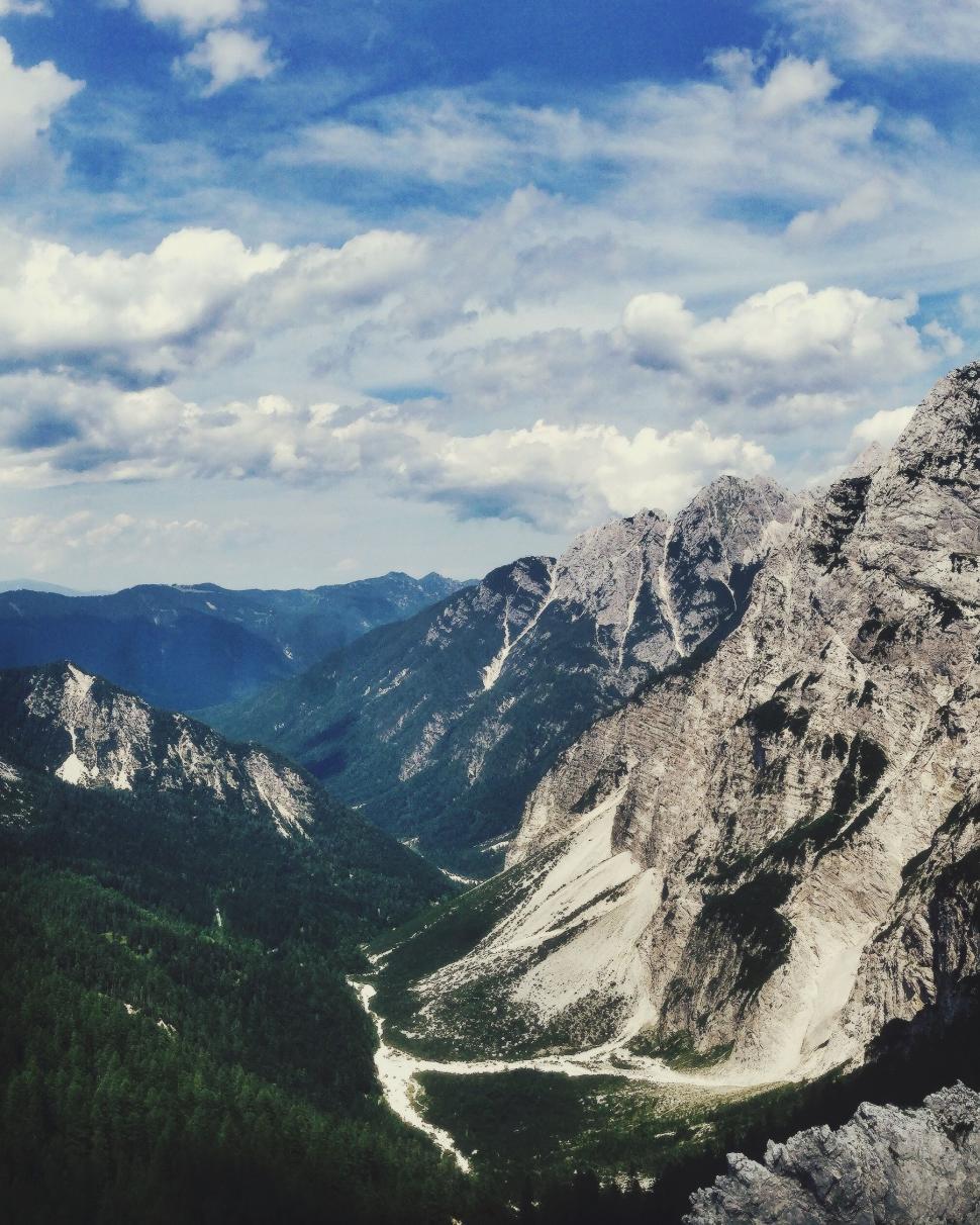 Free Image of Majestic Mountain Range With River 
