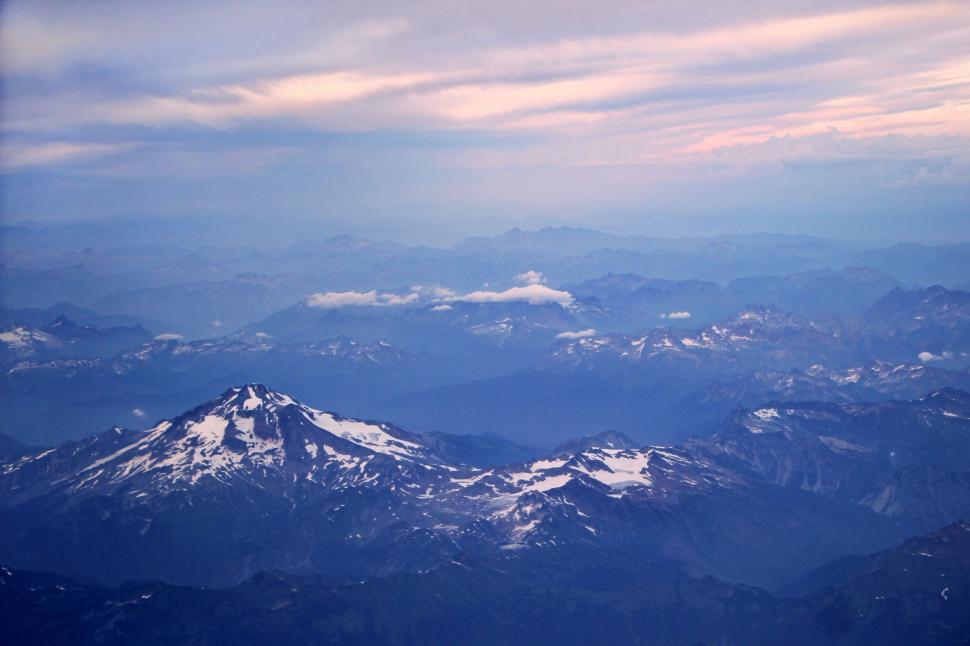 Free Image of Aerial View of Mountain Range 