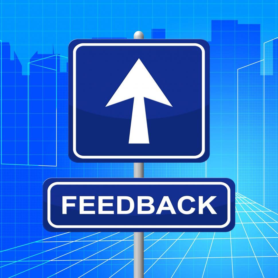 Free Image of Feedback Sign Shows Direction Comment And Evaluation 