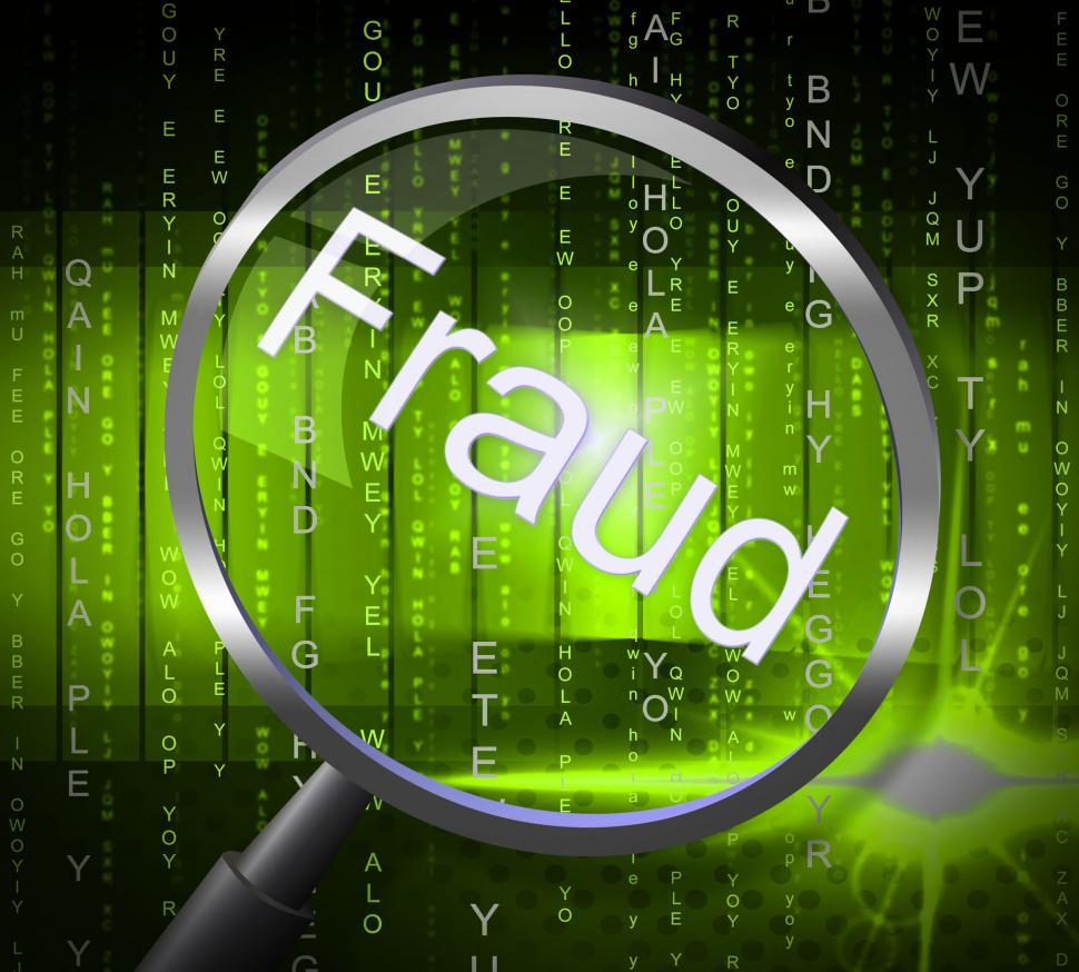 Free Image of Magnifier Fraud Means Rip Off And Scamming 