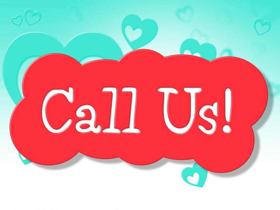 Free Image of Call Us Represents Chat Networking And Telephone 