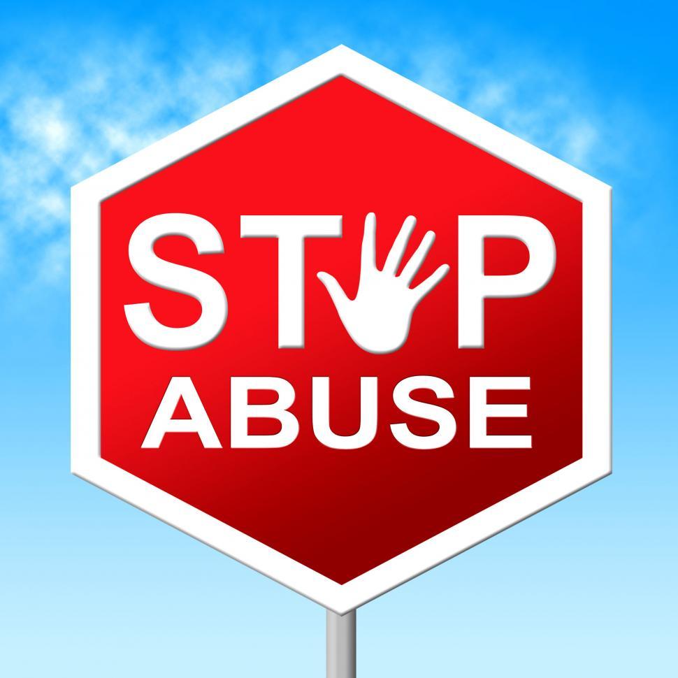 Free Image of Abuse Stop Shows Indecently Assault And Abuses 