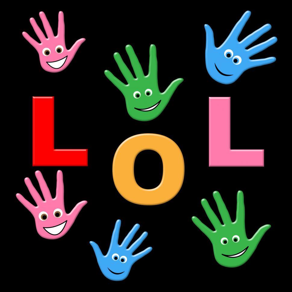 Free Image of Kids Lol Indicates Laugh Out Loud And Haha 