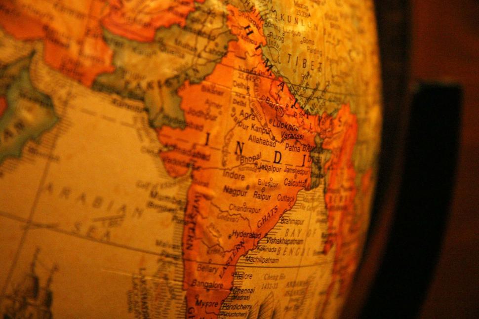 Free Image of Close Up of Globe on Table 
