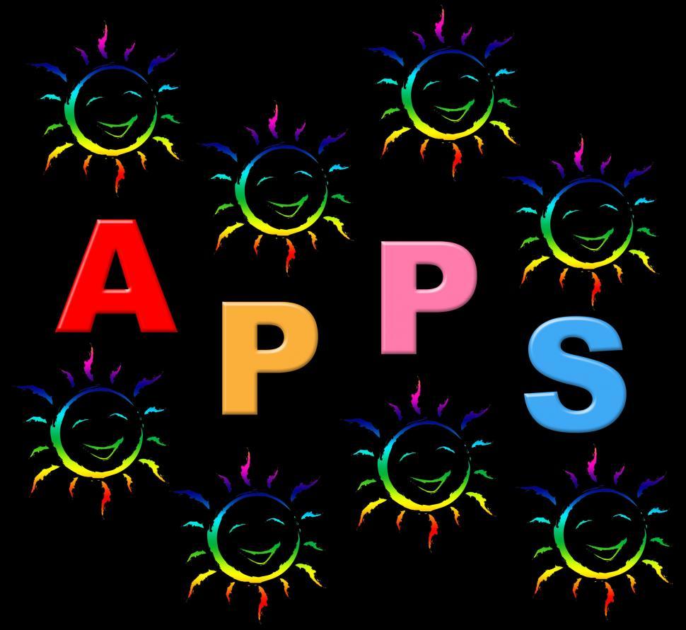 Free Image of Kids Apps Means Application Software And Web 