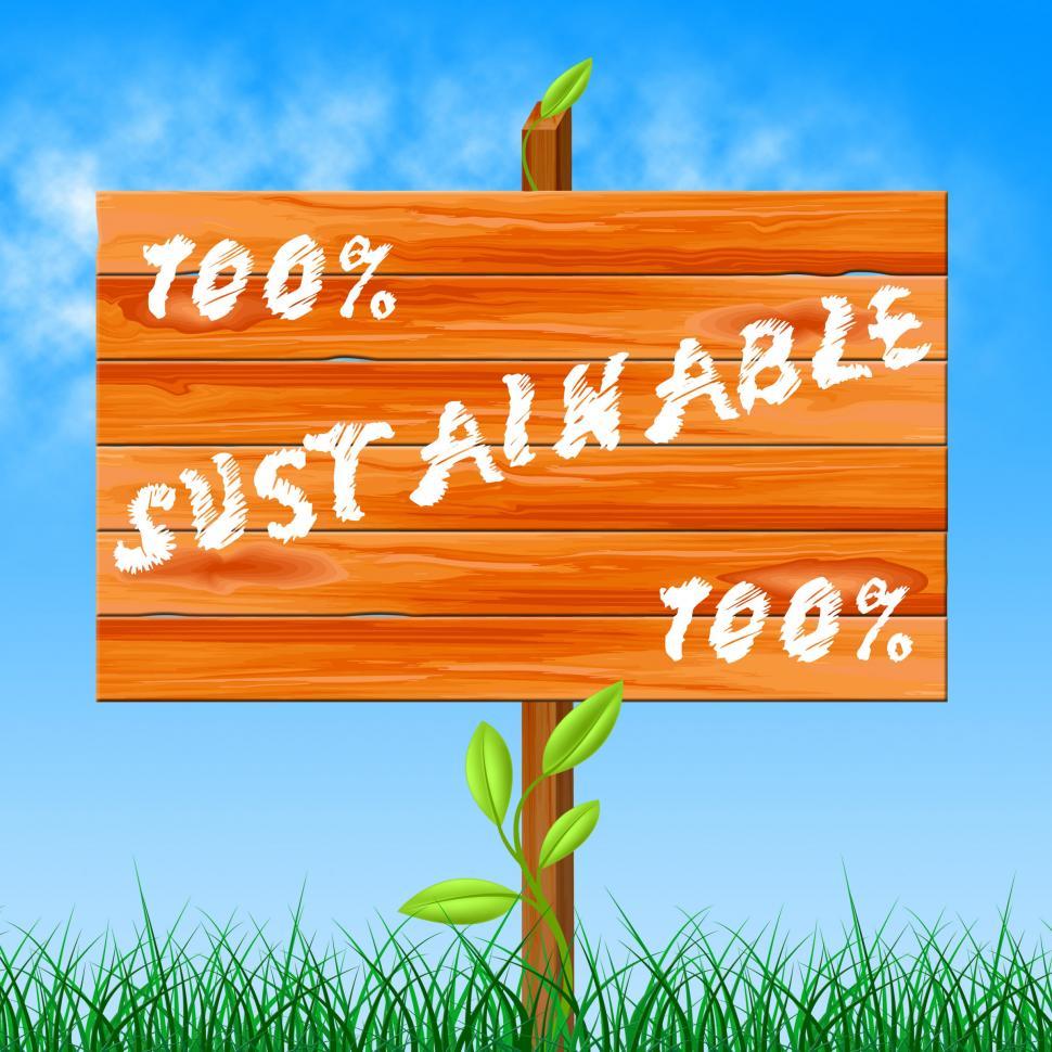 Free Image of One Hundred Percent Shows Ecological Sustainable And Ecology 