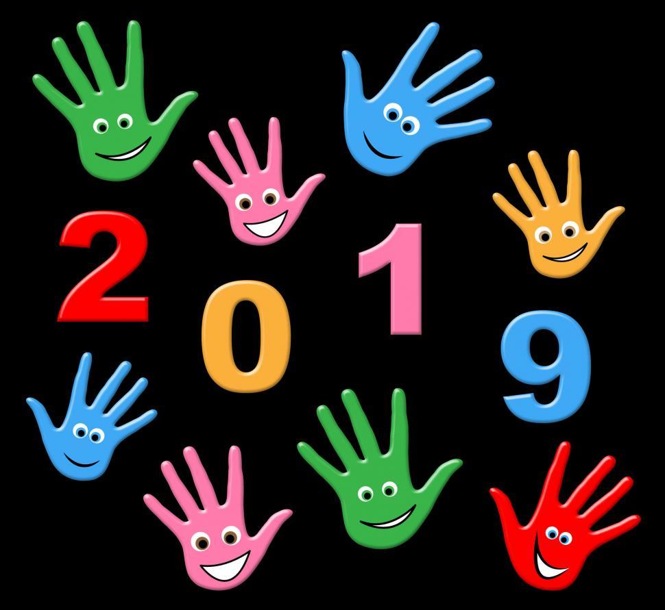Free Image of New Year Represents Two Thousand Nineteen And Annual 