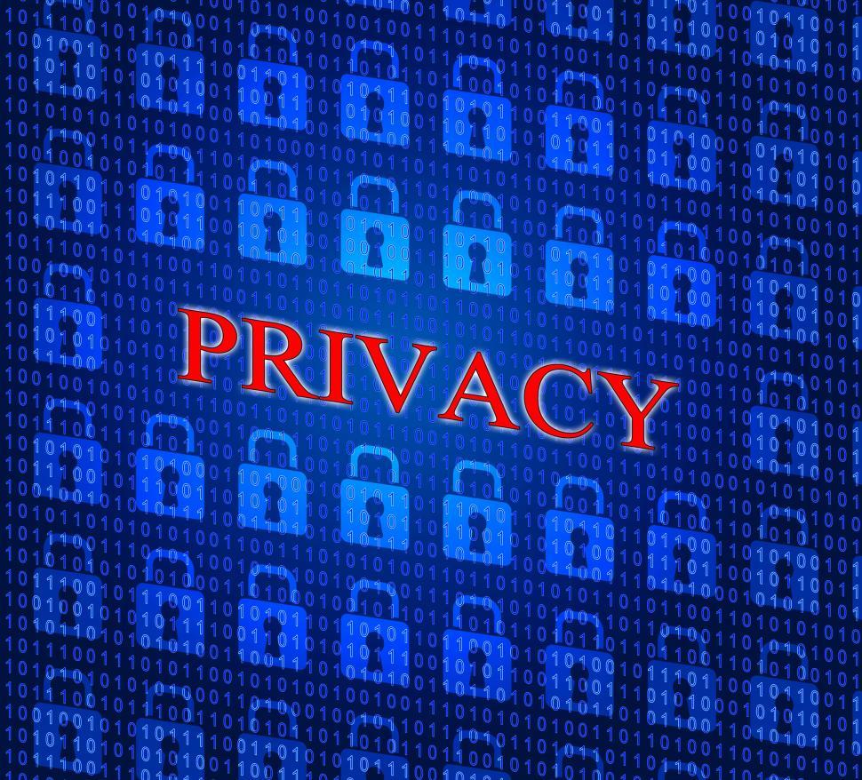 Free Image of Private Locked Shows Confidential Encryption And Icon 