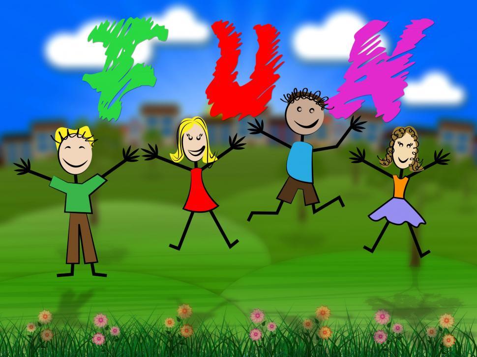Free Image of Fun Kids Represents Exciting Youths And Thrilled 