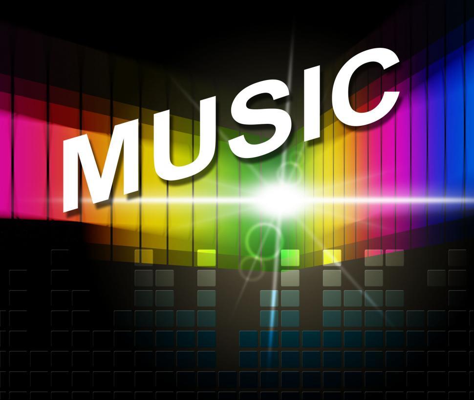 Free Image of Music Notes Indicates Sound Track And Composer 