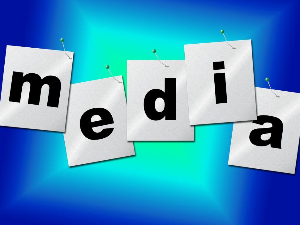 Free Image of Media Word Means Radios News And Radio 