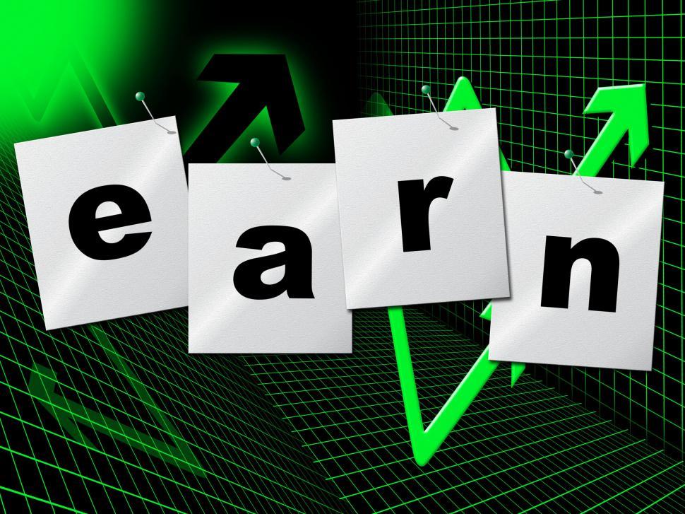 Free Image of Earn Wages Represents Business Graph And Salaries 