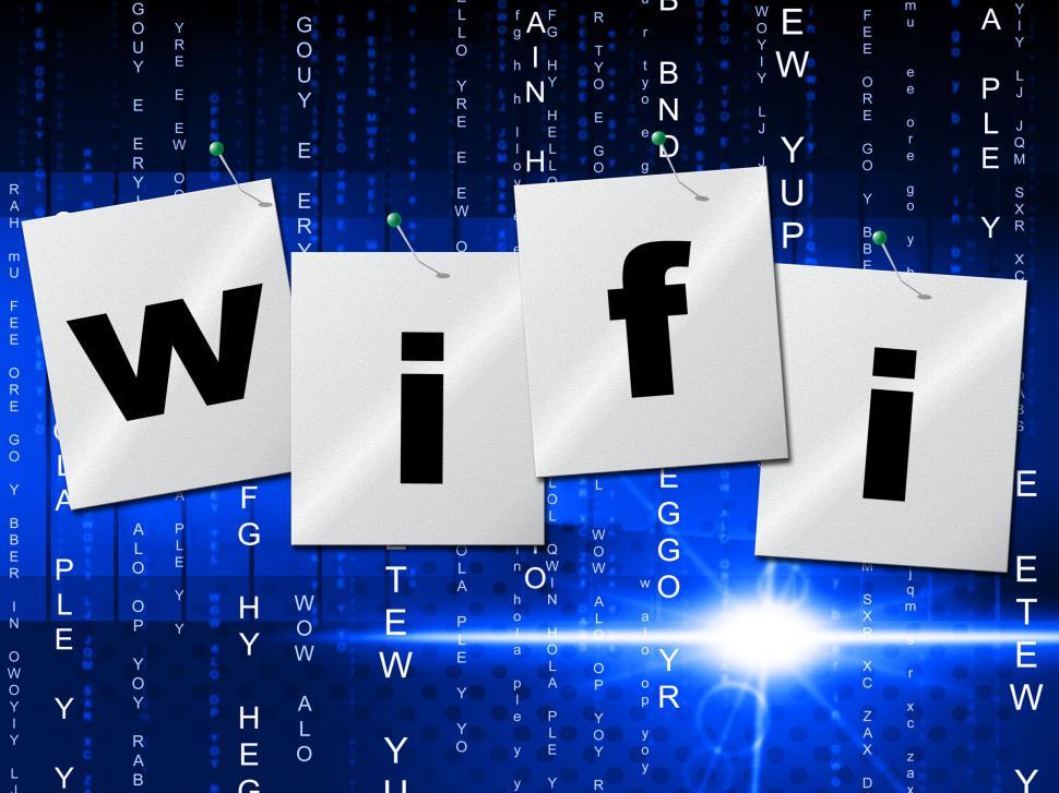 Free Image of Wifi Connection Shows Computer Transmission And Access 