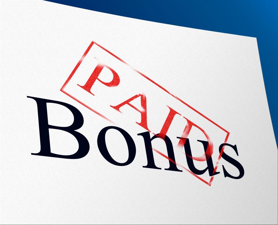Free Image of Bonus Paid Shows For Free And Gratis 