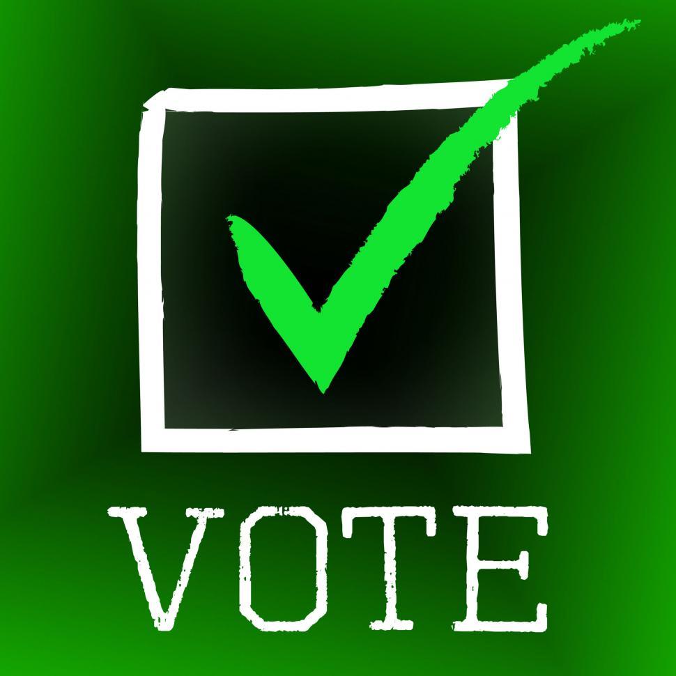 Free Image of Vote Tick Represents Decision Confirmed And Choosing 