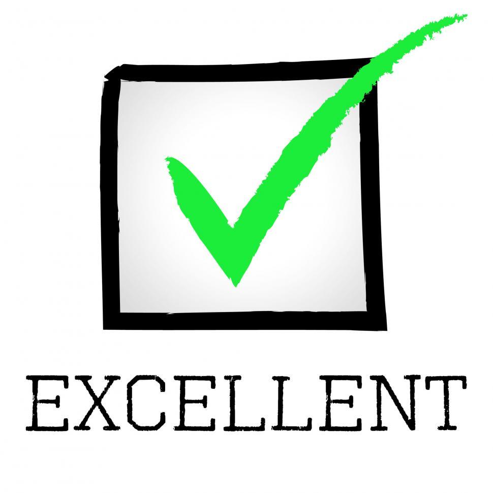 Free Image of Tick Excellent Shows Correct Perfect And Perfection 