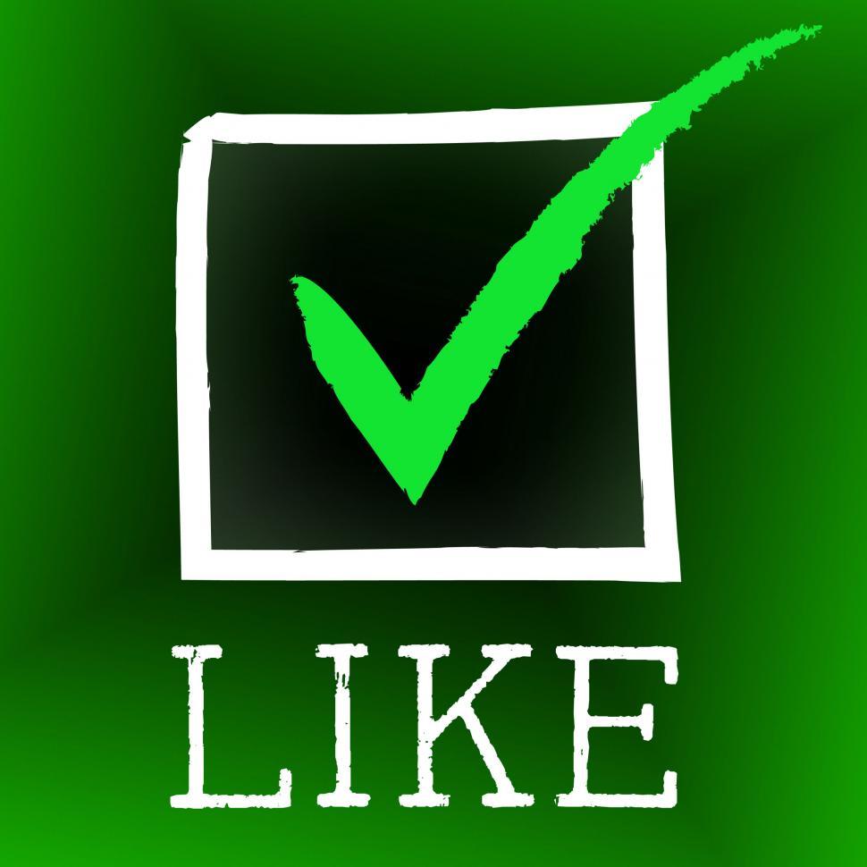 Free Image of Tick Like Indicates Social Media And Check 