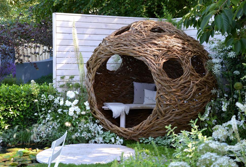 Free Image of Willow woven seating  