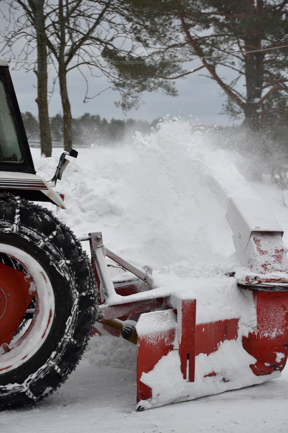 Free Image of Snow clearance machine 