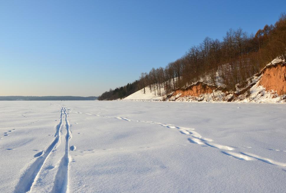 Free Image of Frozen Kaunas reservoir 