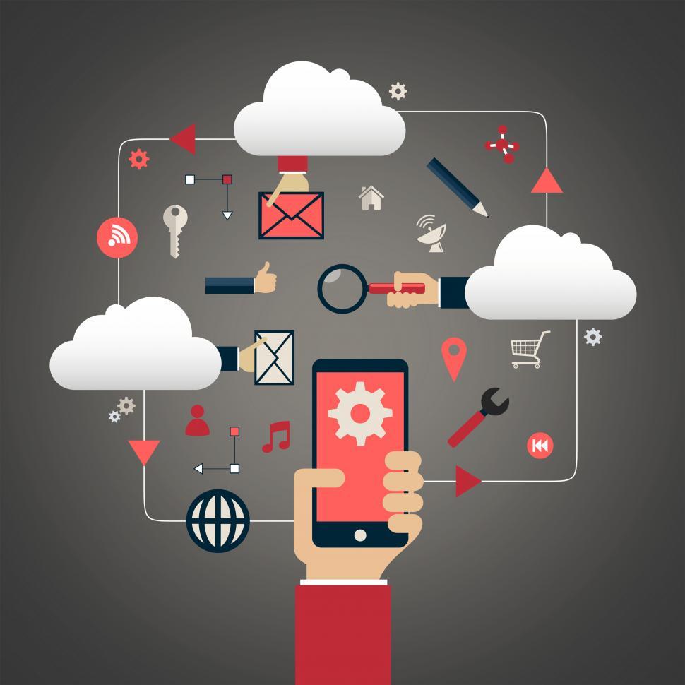 Free Image of Smartphone Running Apps 