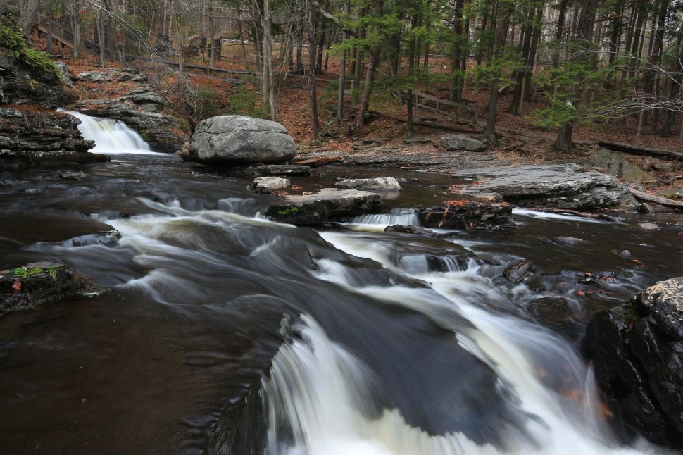 Free Image of Fulmer Falls at George W. Childs Recreation Site. Dingmans Ferry 