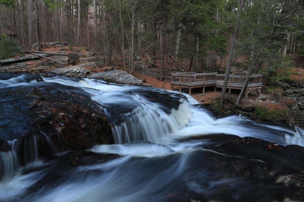 Free Image of Fulmer Falls at George W. Childs Recreation Site. Dingmans Ferry 