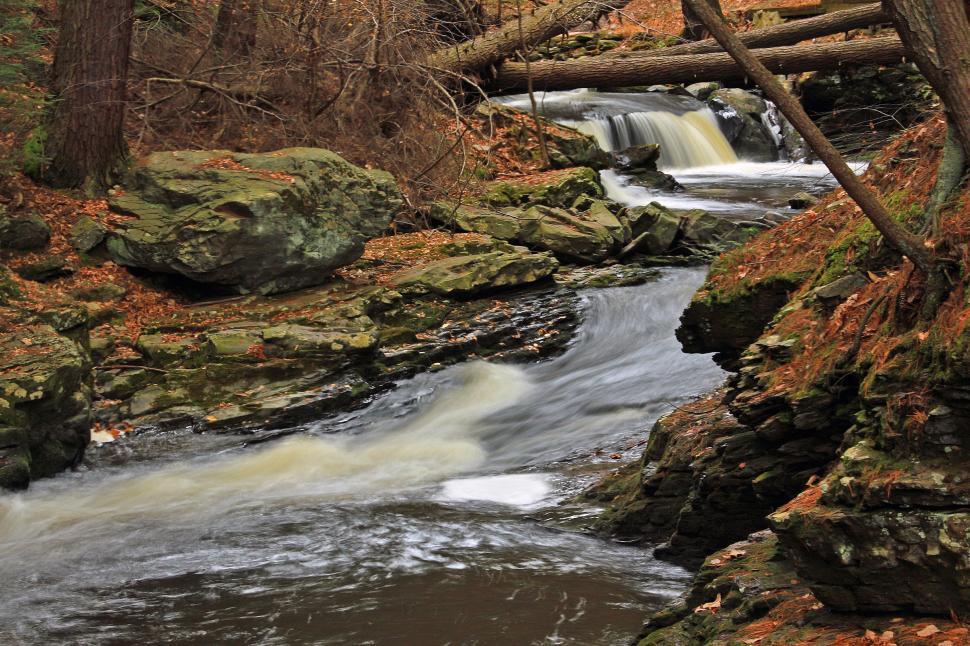 Free Image of Fulmer Falls at George W. Childs Recreation Site. Dingmans Ferry 
