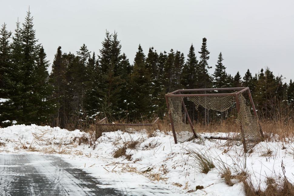 Free Image of Old Hockey Nets 