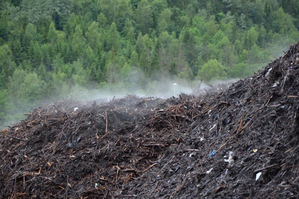 Free Image of Compost heap steaming 
