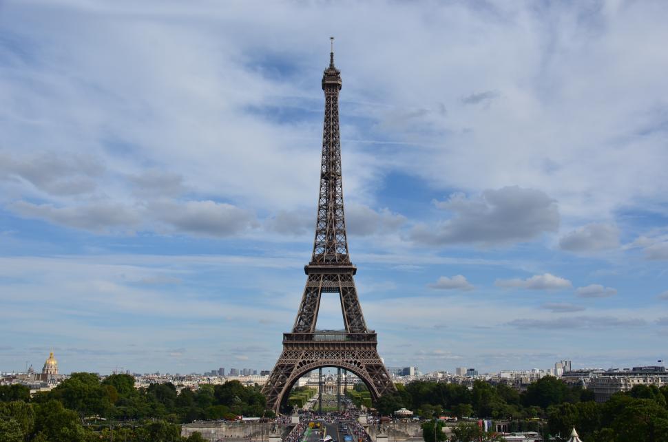 Free Image of Eiffel tower skyline, Paris, France 