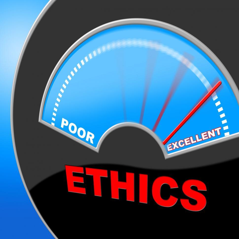 Free Image of Excellent Ethics Shows Moral Principles And Excellency 