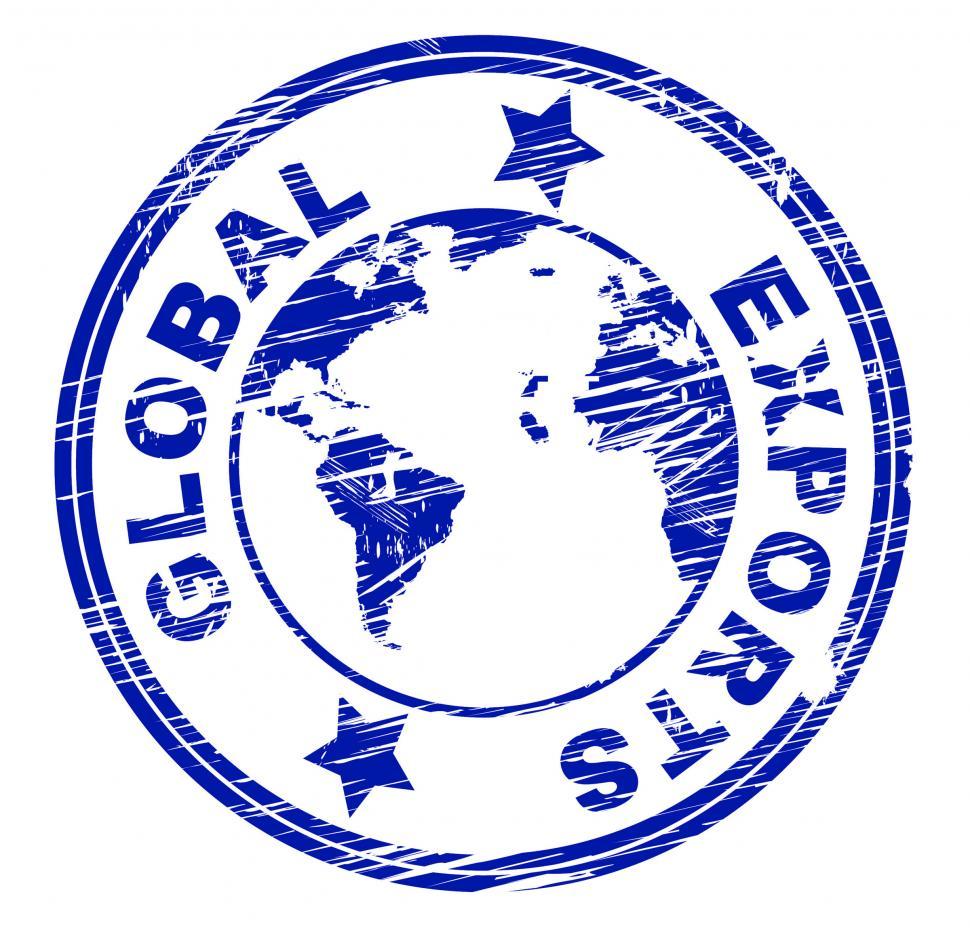 Free Image of Global Exports Shows Sell Overseas And Exporting 