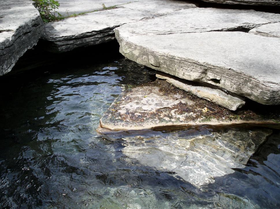 Free Image of Waterfall and pool 3 