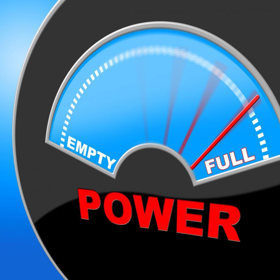Free Image of Full Power Means Electric Measure And Powered 
