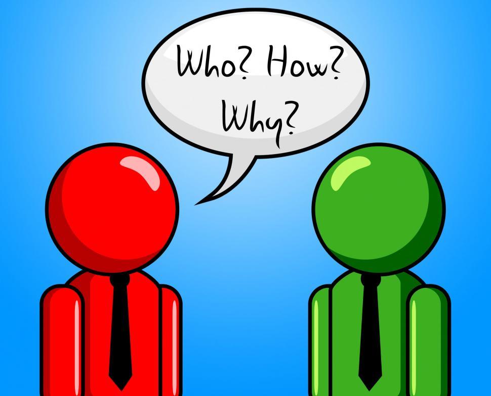 Free Image of Who How Why Indicates Which Person And Ask 