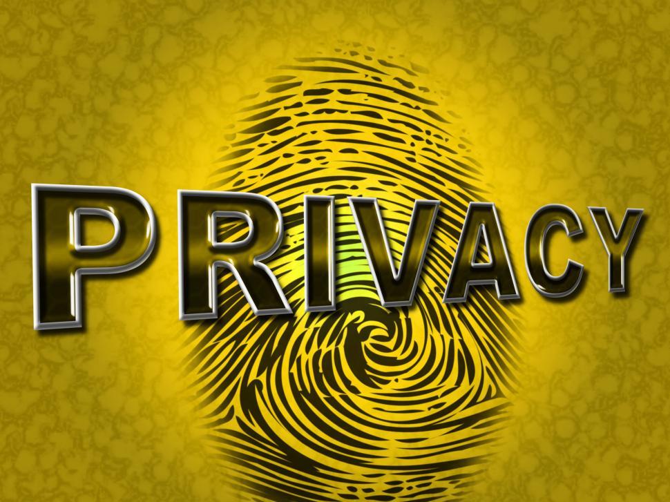 Free Image of Privacy Fingerprint Indicates Login Unauthorized And Encrypt 