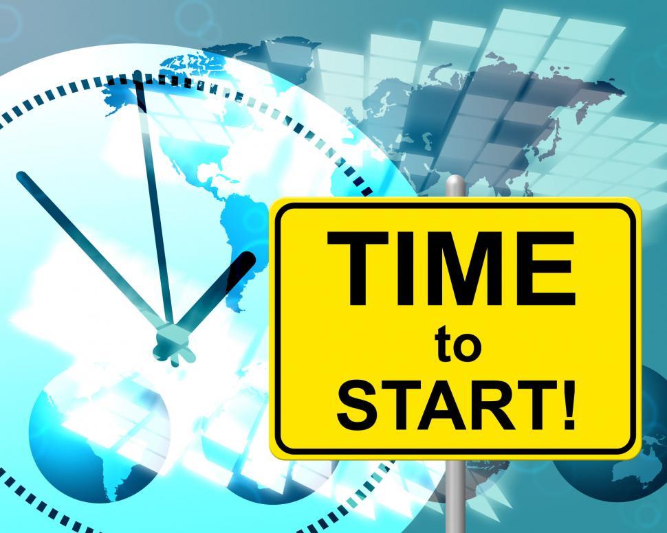Free Image of Time To Start Represents At The Moment And Currently 