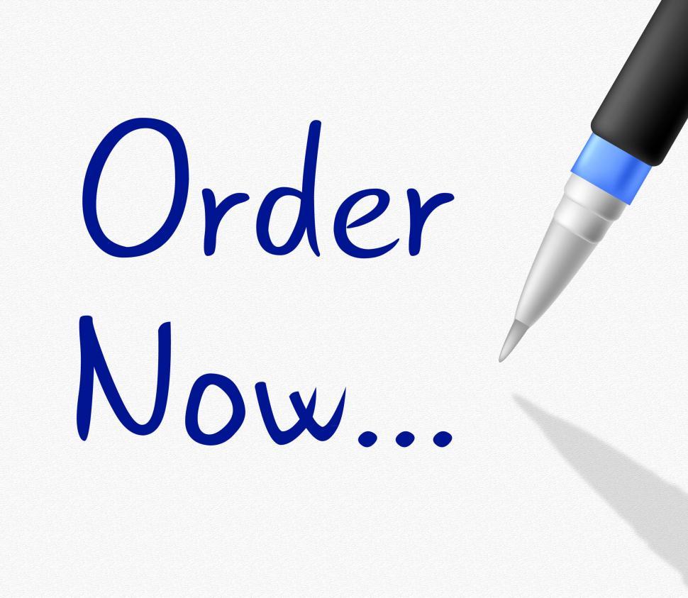 Free Image of Order Now Represents At The Moment And Booking 