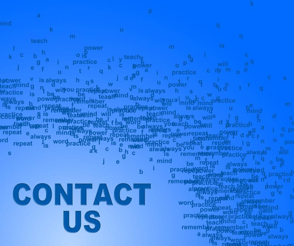 Free Image of Contact Us Indicates Send Message And Communication 