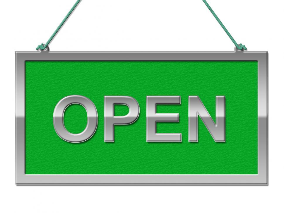 Free Image of Open Sign Shows Grand Opening And Advertisement 
