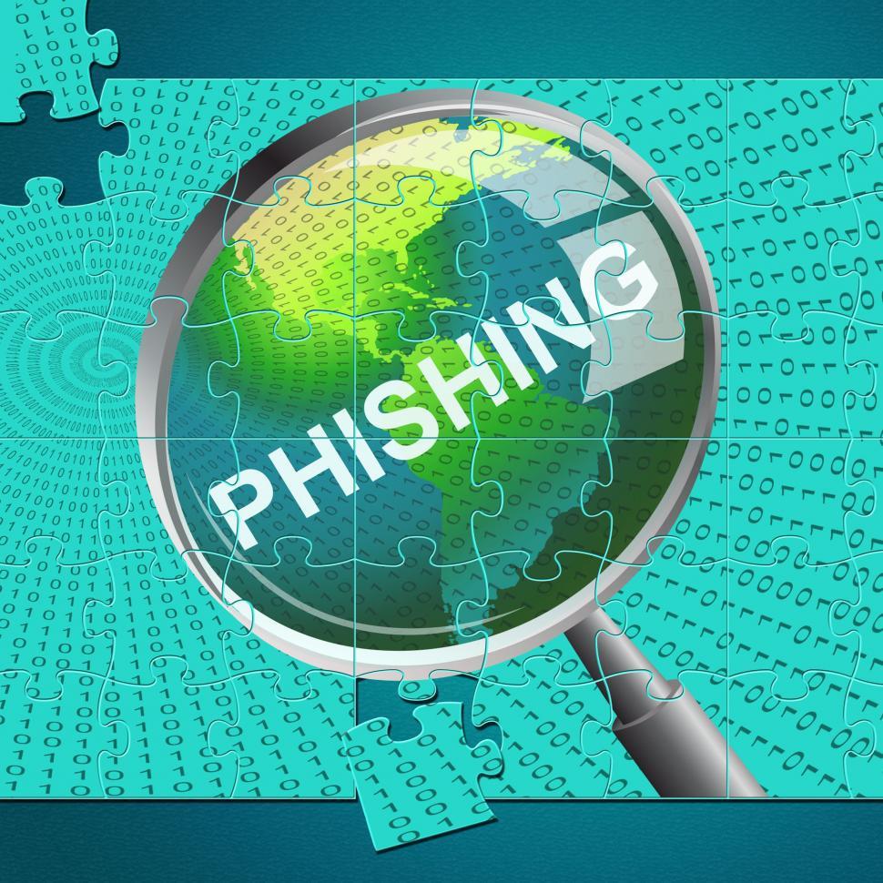 Free Image of Phishing Magnifier Represents Malware Hacker And Hacked 