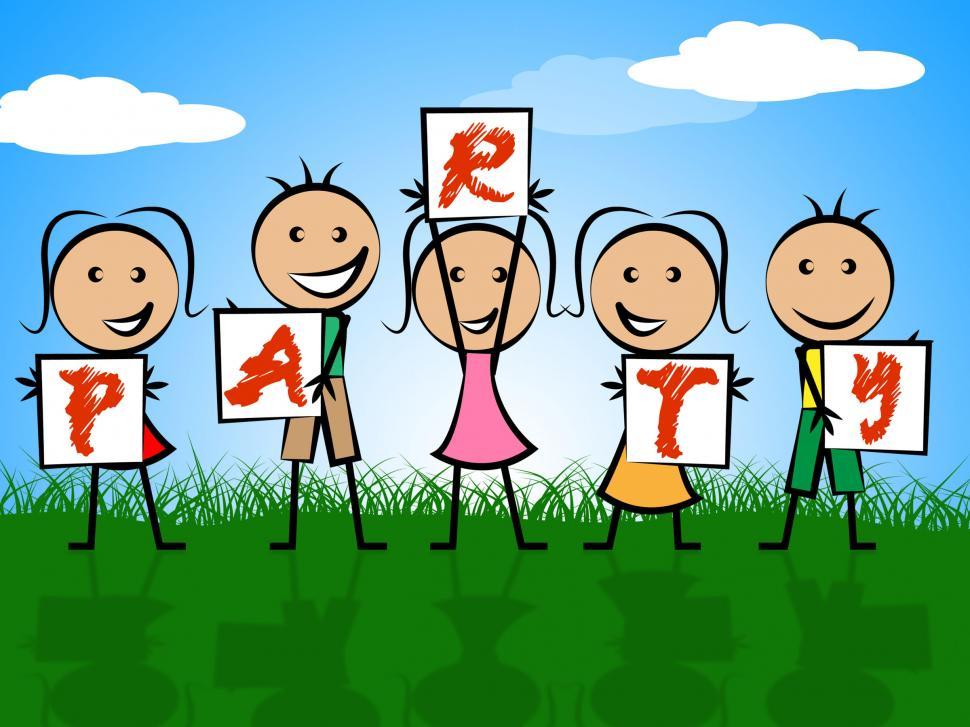 Free Image of Kids Party Means Youngster Children And Toddlers 