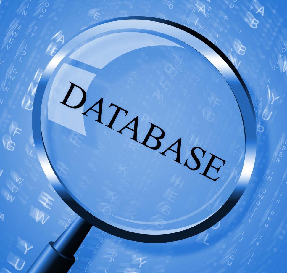 Free Image of Database Magnifier Shows Bytes Magnification And Computing 