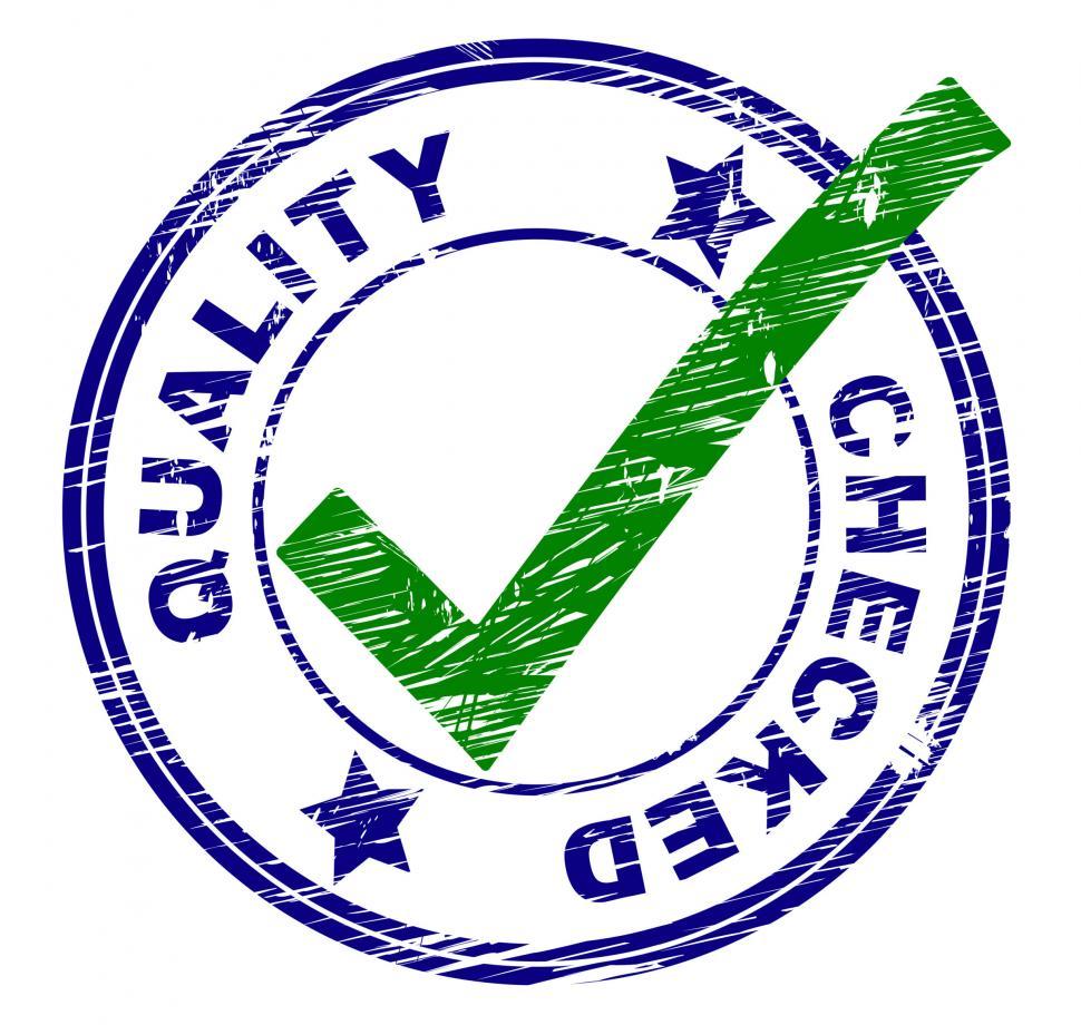 Free Image of Quality Checked Represents All Right And O.K. 