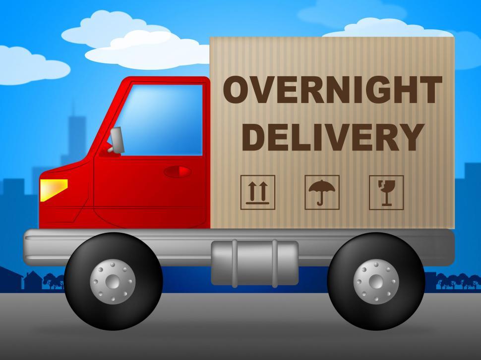 Free Image of Overnight Delivery Represents Next Day And Courier 