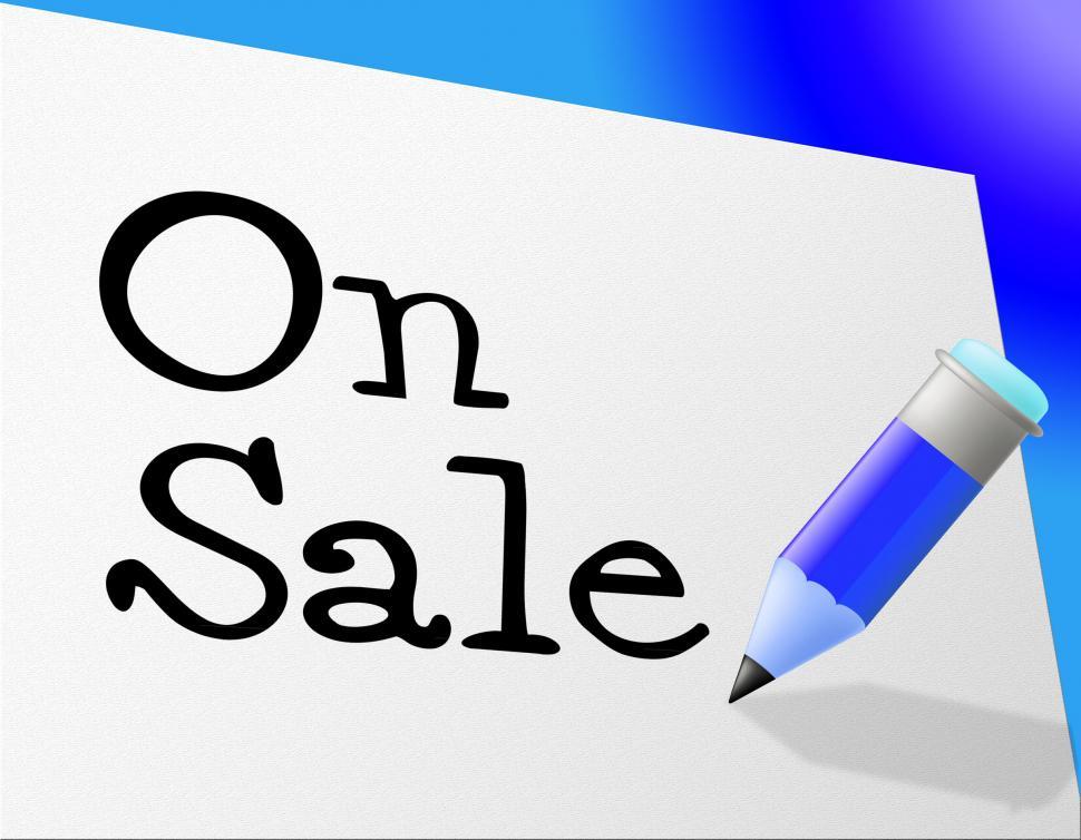 Free Image of On Sale Indicates Retail Sales And Closeout 